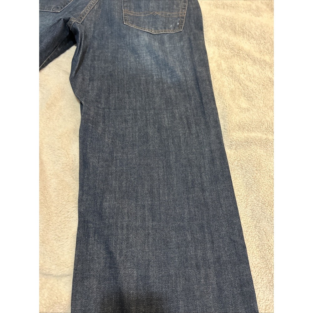 Lucky Brand Jeans 181 Relaxed Straight 36x29 Short Inseam Dark Blue Wash - Picture 13 of 13